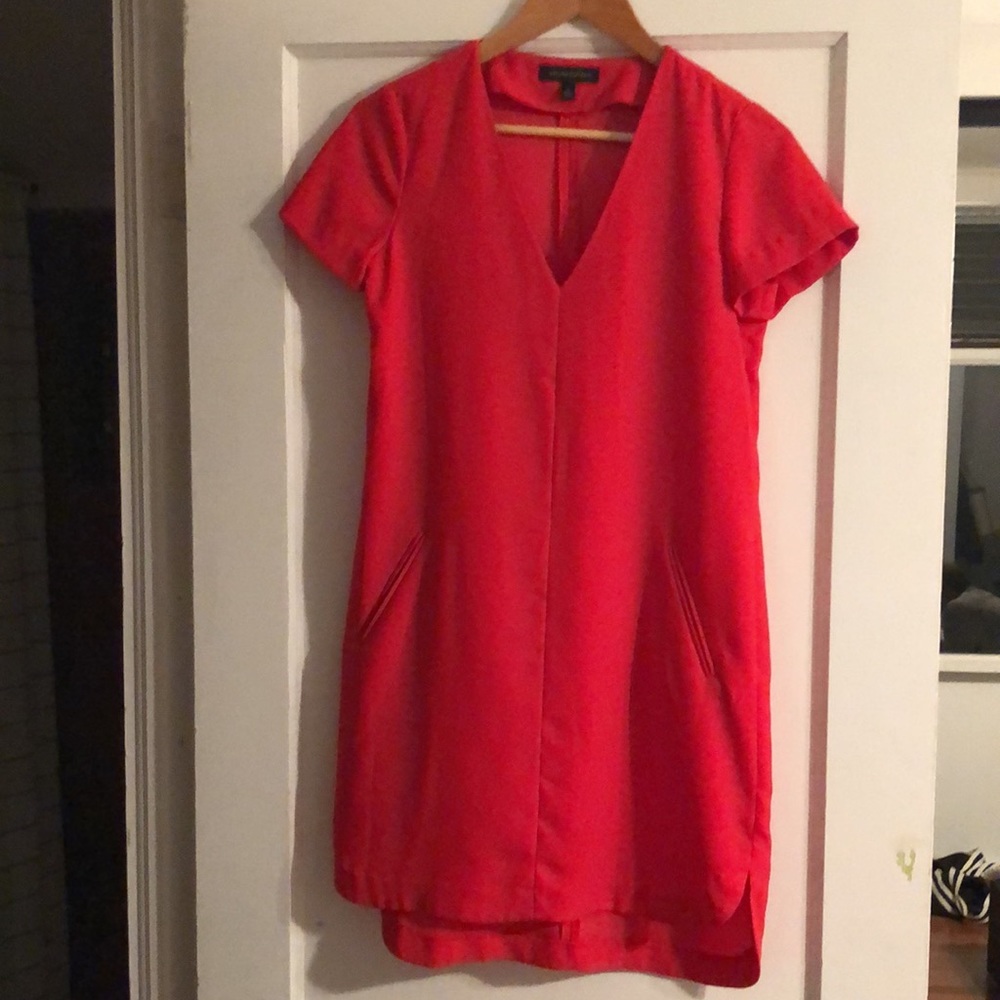 Banana Republic red shift dress